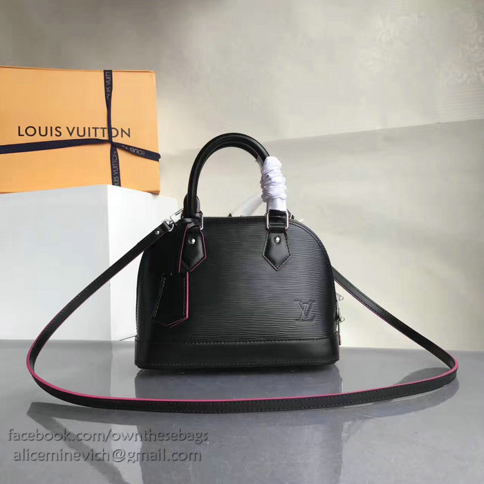 Louis Vuitton Epi Leather Alma BB Noir M40301