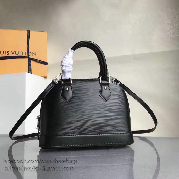 Louis Vuitton Epi Leather Alma BB Noir M40301