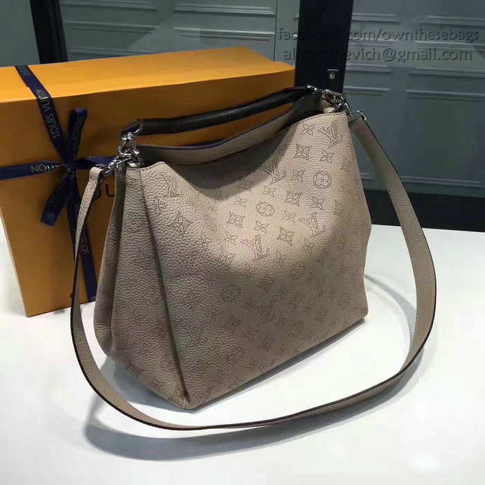 Louis Vuitton Mahina Calfskin Babylone PM Galet M50031