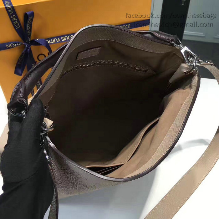 Louis Vuitton Mahina Calfskin Babylone PM Galet M50031