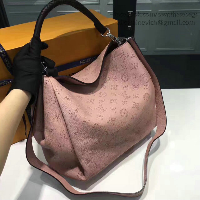 Louis Vuitton Mahina Calfskin Babylone PM Magnolia M50031