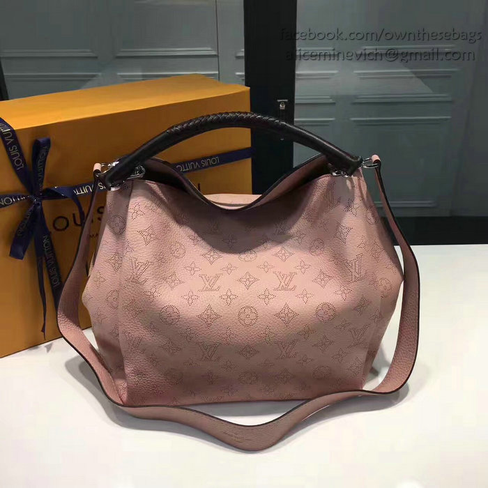 Louis Vuitton Mahina Calfskin Babylone PM Magnolia M50031