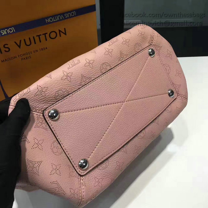 Louis Vuitton Mahina Calfskin Babylone PM Magnolia M50031