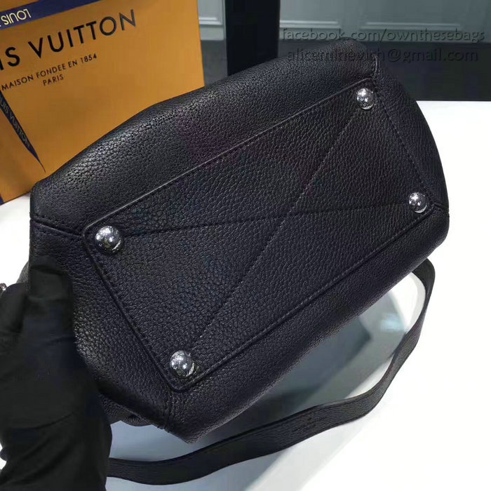 Louis Vuitton Mahina Calfskin Babylone PM Noir M50031