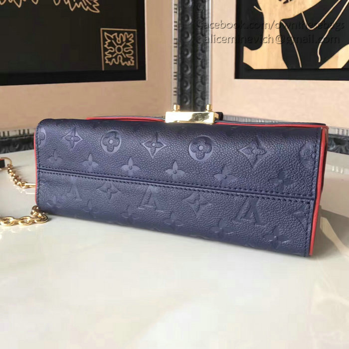 Louis Vuitton Monogram Empreinte Saint Sulpice PM Marine Rouge M43393