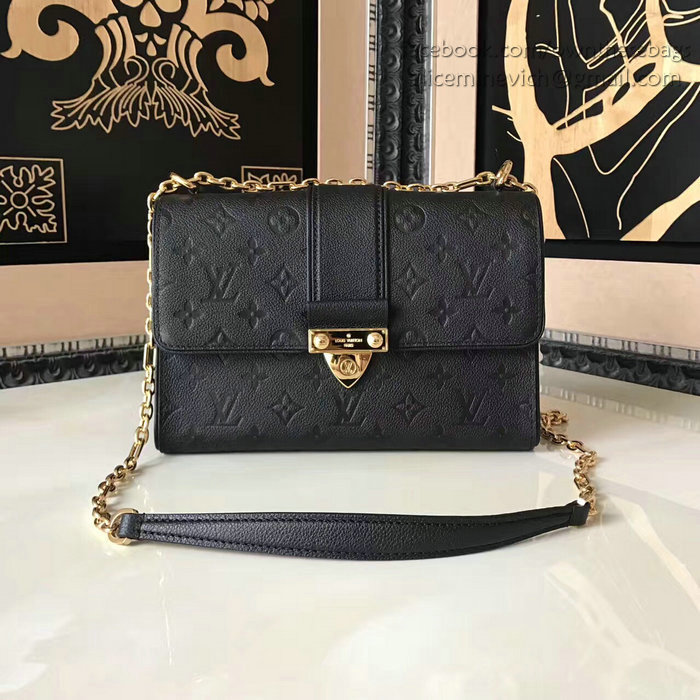 Louis Vuitton Monogram Empreinte Saint Sulpice PM Noir M43393