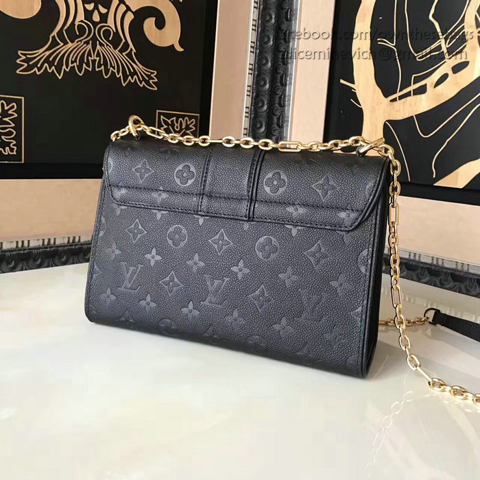 Louis Vuitton Monogram Empreinte Saint Sulpice PM Noir M43393