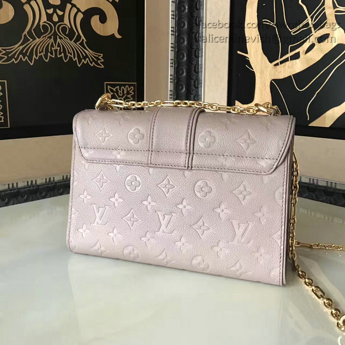 Louis Vuitton Monogram Empreinte Saint Sulpice PM Taupe Glace M43393