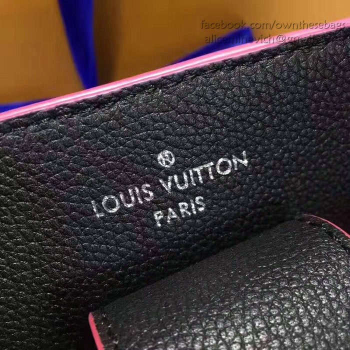 Louis Vuitton Soft calfskin Lockme Bucket Noir M54681