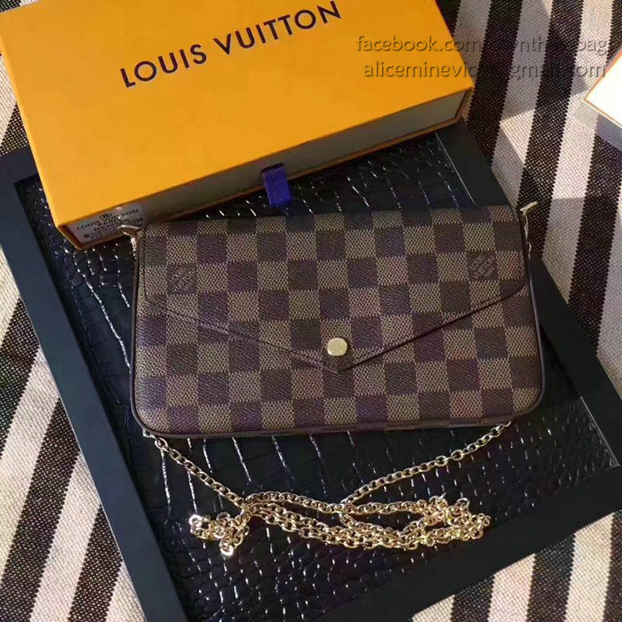 Louis Vuitton Damier Ebene Canvas Pochette Felicie N63032