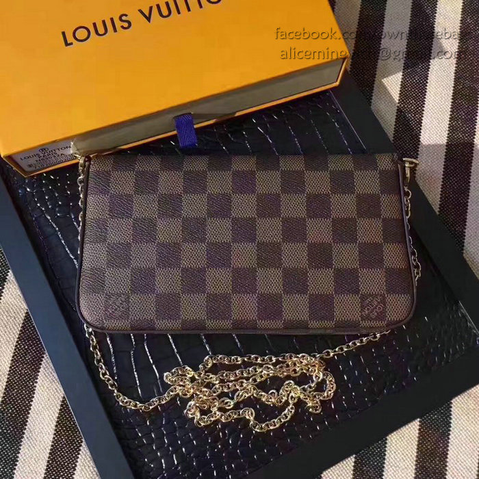 Louis Vuitton Damier Ebene Canvas Pochette Felicie N63032