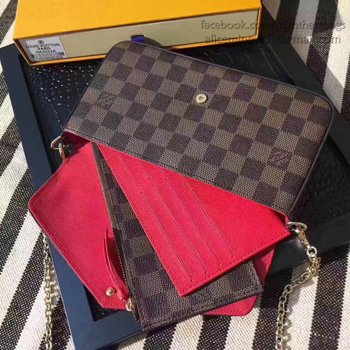 Louis Vuitton Damier Ebene Canvas Pochette Felicie N63032