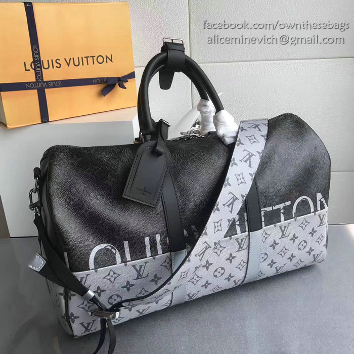 Louis Vuitton Monogram Canvas Keepall 45 Bandouliere M43412