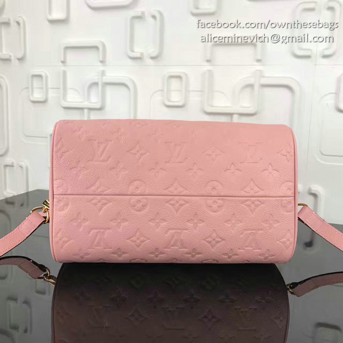 Louis Vuitton Monogram Empreinte Speedy Bandouliere Pink M42406