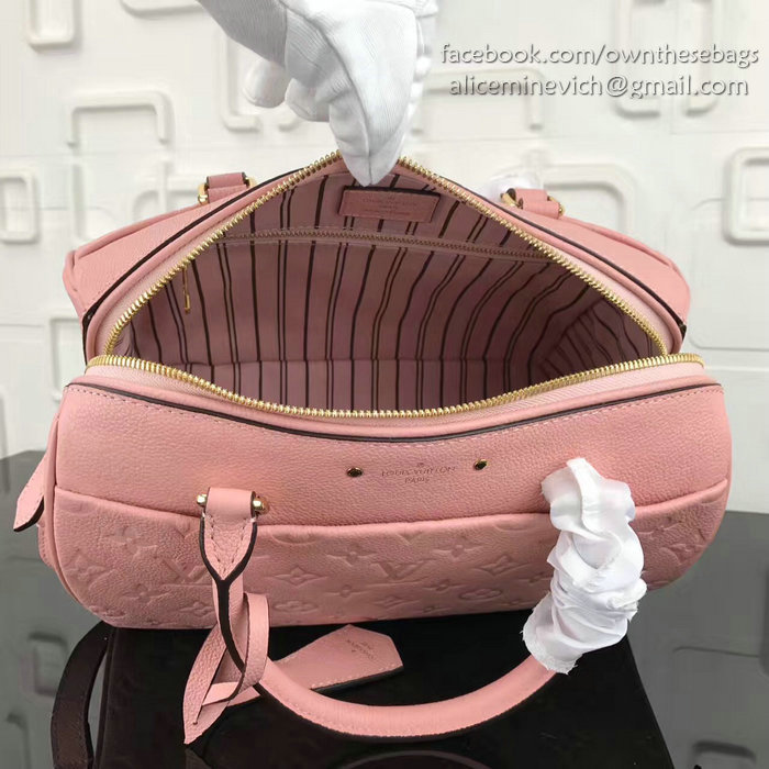 Louis Vuitton Monogram Empreinte Speedy Bandouliere Pink M42406