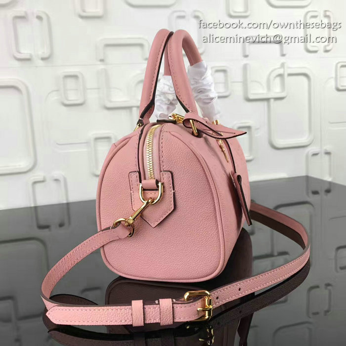 Louis Vuitton Monogram Empreinte Speedy Bandouliere Pink M42406