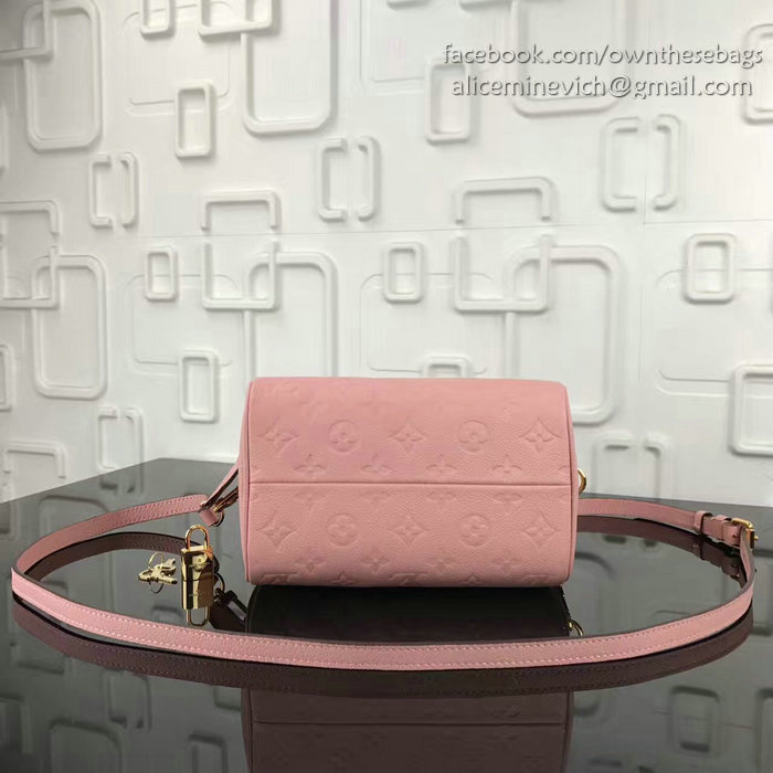 Louis Vuitton Monogram Empreinte Speedy Bandouliere Pink M42406