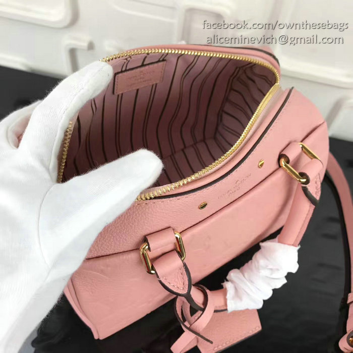 Louis Vuitton Monogram Empreinte Speedy Bandouliere Pink M42406