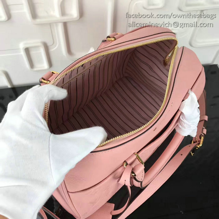 Louis Vuitton Monogram Empreinte Speedy Bandouliere Pink M42406