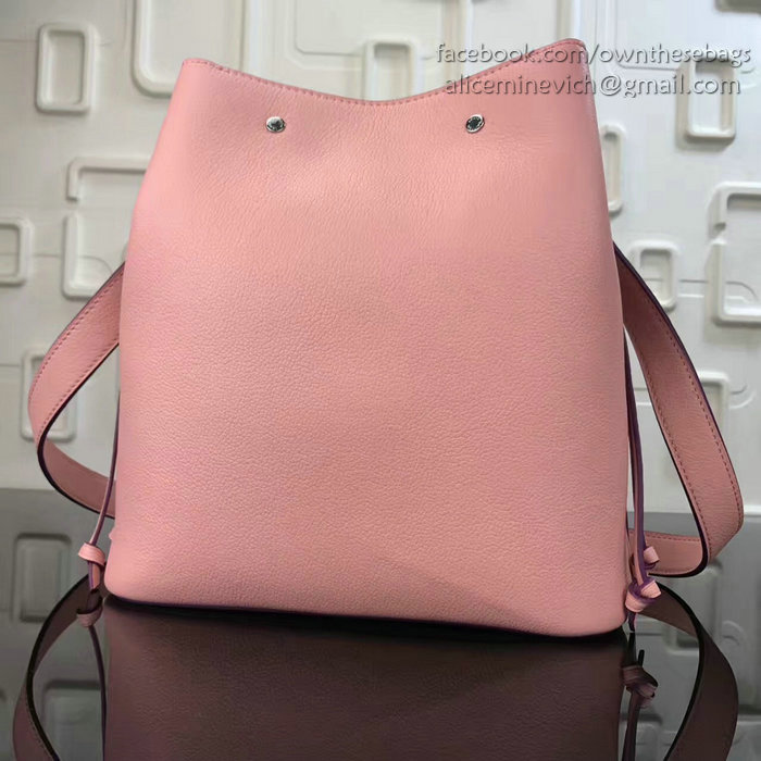 Louis Vuitton Soft Calfskin Lockme Bucket Pink M54677