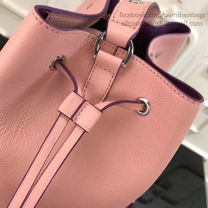 Louis Vuitton Soft Calfskin Lockme Bucket Pink M54677