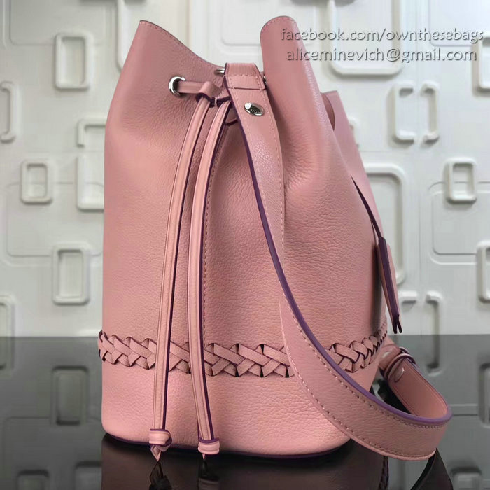 Louis Vuitton Soft calfskin Lockme Bucket Pink M54681