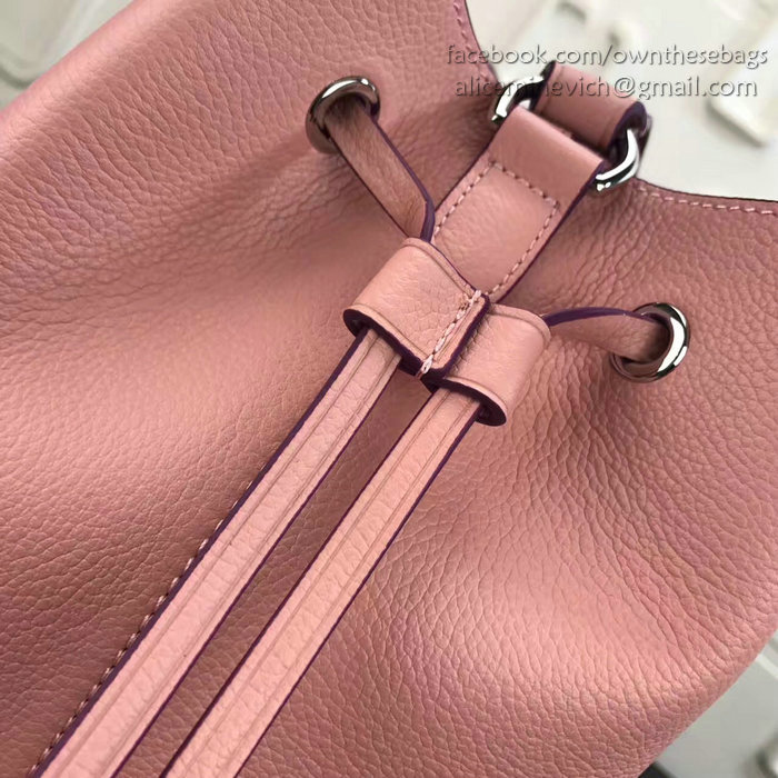 Louis Vuitton Soft calfskin Lockme Bucket Pink M54681