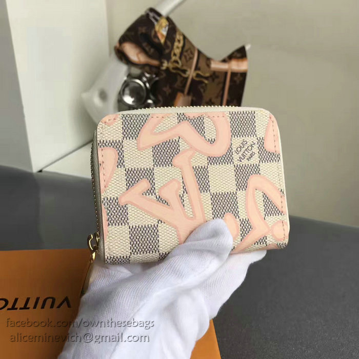 Louis Vuitton Damier Azur Canva Zippy Coin Purse N60098