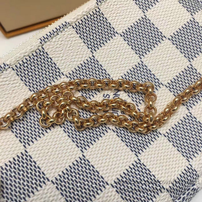 Louis Vuitton Damier Azur Canvas Mini Pochette Accessoires N58010