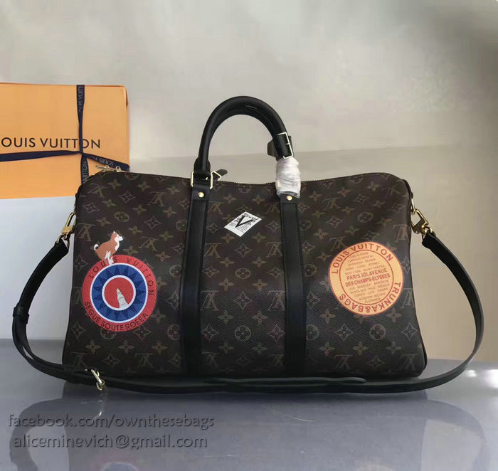 Louis Vuitton Monogram Canvas Keepall 45 Bandouliere M41043