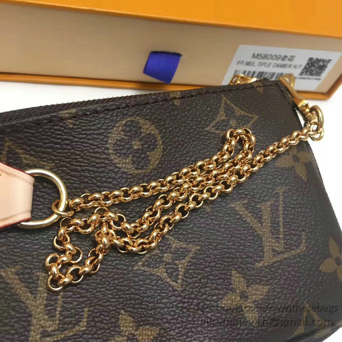 Louis Vuitton Monogram Canvas Mini Pochette Accessoires M58009