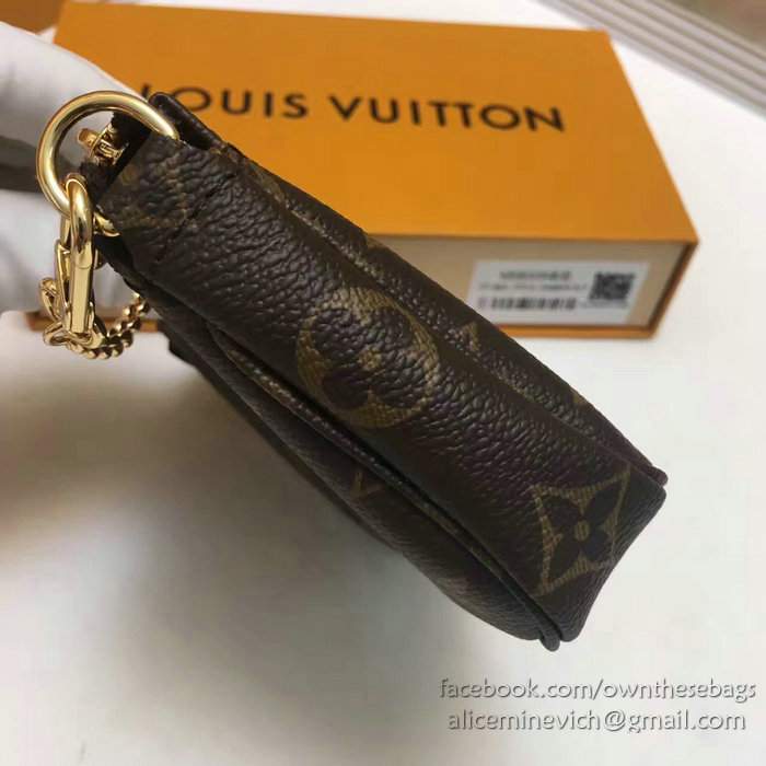 Louis Vuitton Monogram Canvas Mini Pochette Accessoires M58009