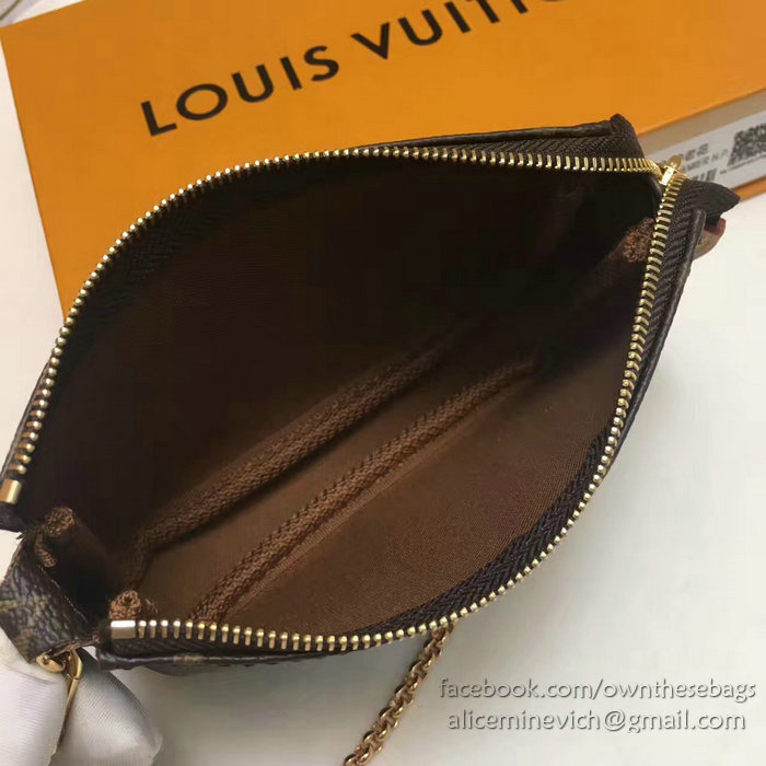 Louis Vuitton Monogram Canvas Mini Pochette Accessoires M58009