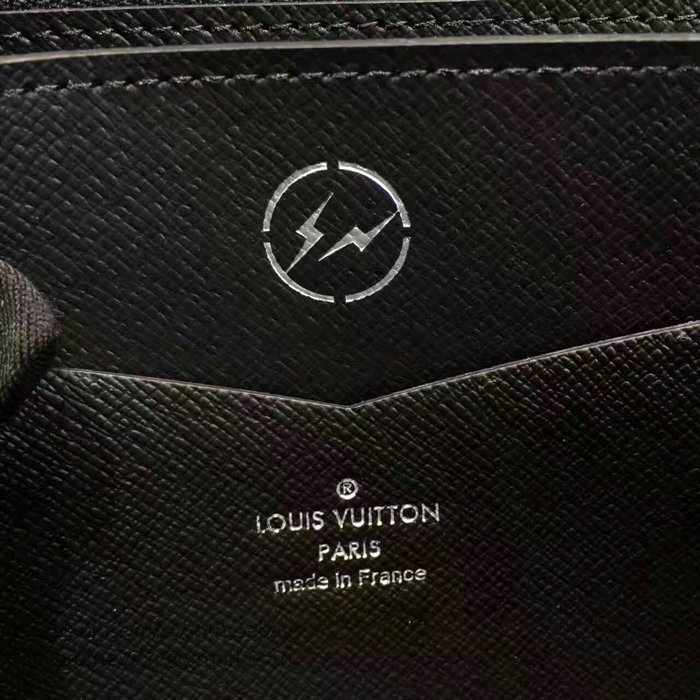 Louis Vuitton Monogram Eclipse Canvas Zippy XL Wallet N61698