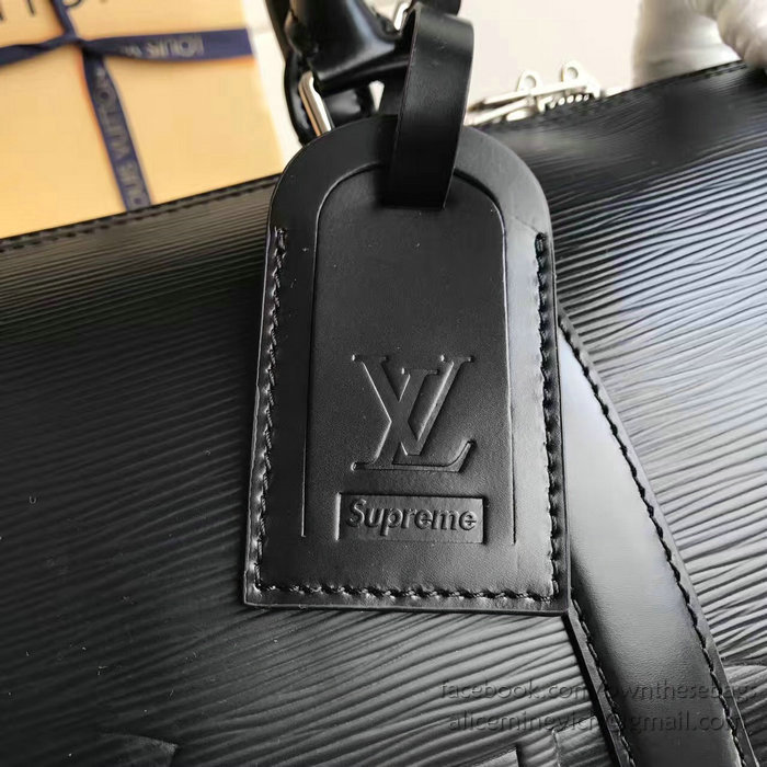 Louis Vuitton x Supreme Keepall 45 Bandouliere Black M53419