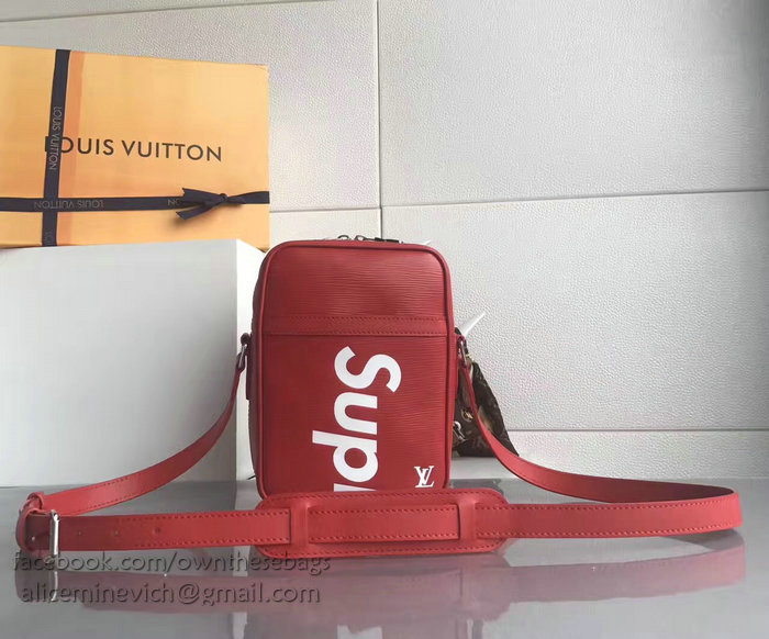 Louis Vuitton Epi Leather Supreme x Danube PM Red M53417