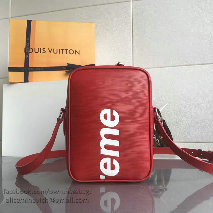 Louis Vuitton Epi Leather Supreme x Danube PM Red M53417