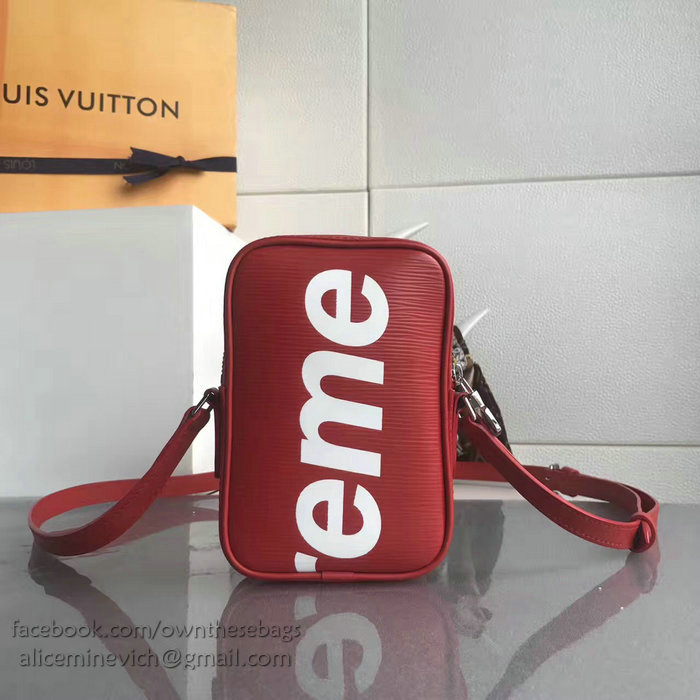 Louis Vuitton Epi Leather Supreme x Danube PPM Red M53434