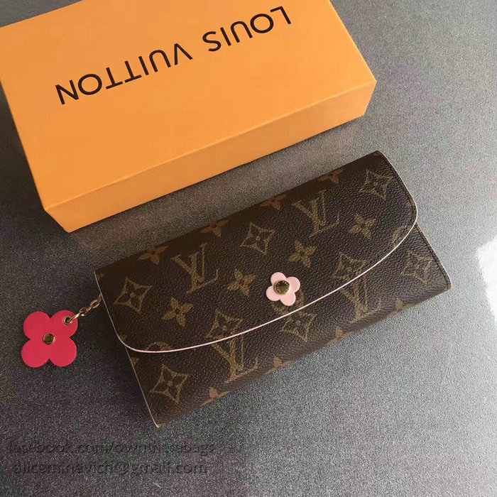 Louis Vuitton Monogram Canvas Emilie Wallet Poppy M64202