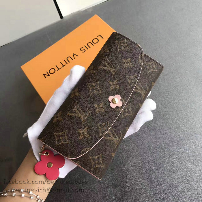 Louis Vuitton Monogram Canvas Emilie Wallet Poppy M64202