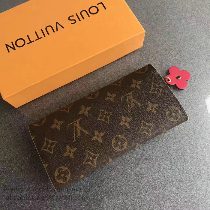 Louis Vuitton Monogram Canvas Emilie Wallet Poppy M64202