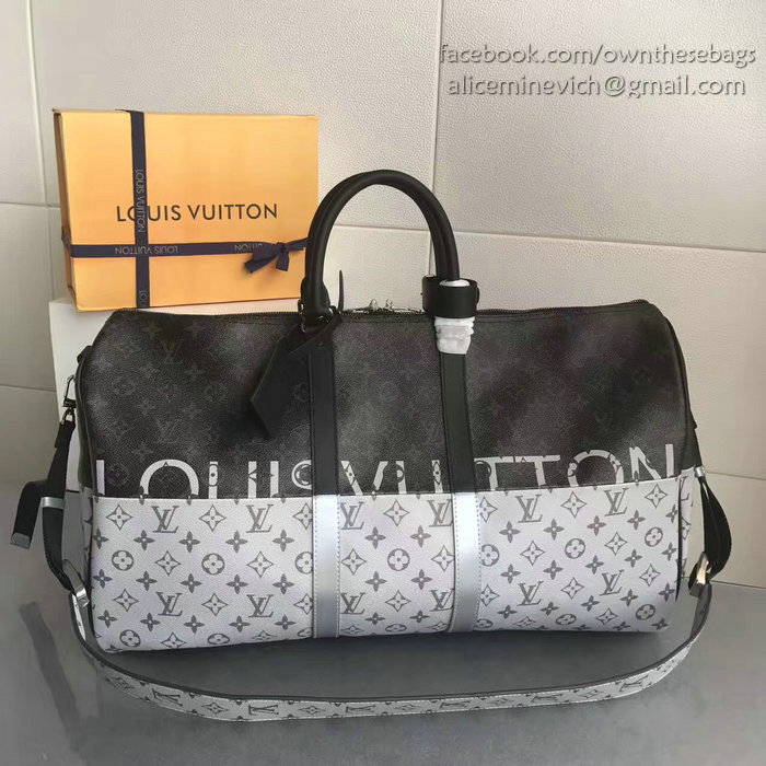 Louis Vuitton Monogram Canvas Keepall 55 Bandouliere M43412