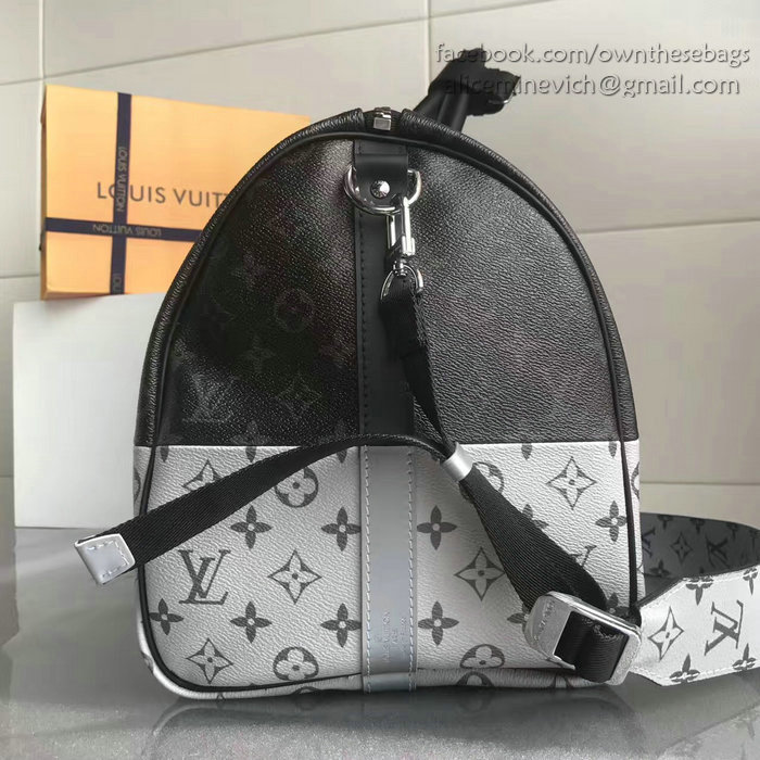 Louis Vuitton Monogram Canvas Keepall 55 Bandouliere M43412