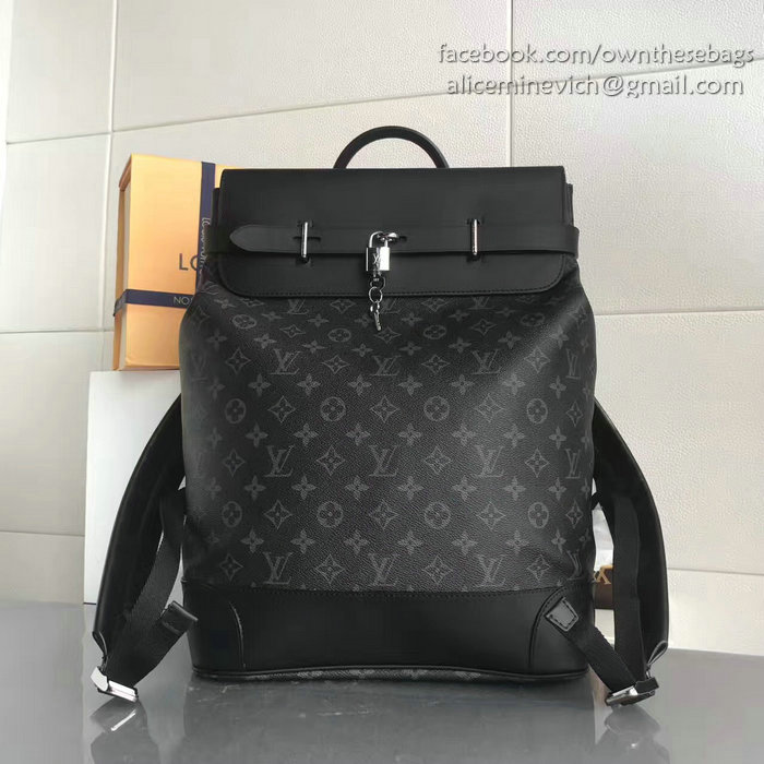 Louis Vuitton Monogram Eclipse Canvas Steamer Backpack M44052