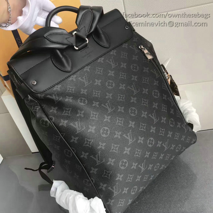 Louis Vuitton Monogram Eclipse Canvas Steamer Backpack M44052