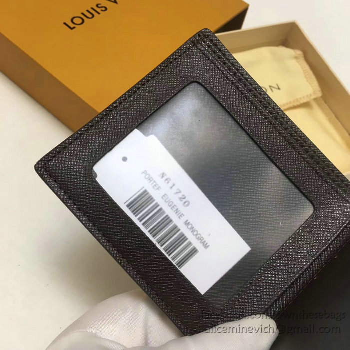 Louis Vuitton Damier Ebene Canvas Passport Wallet N61720