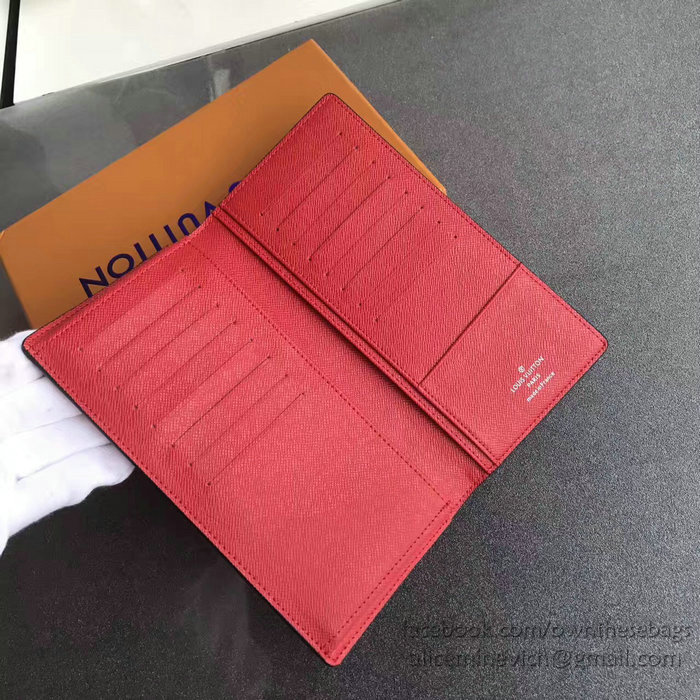 Louis Vuitton Epi Leather Supreme X Brazza Wallet Red M60622