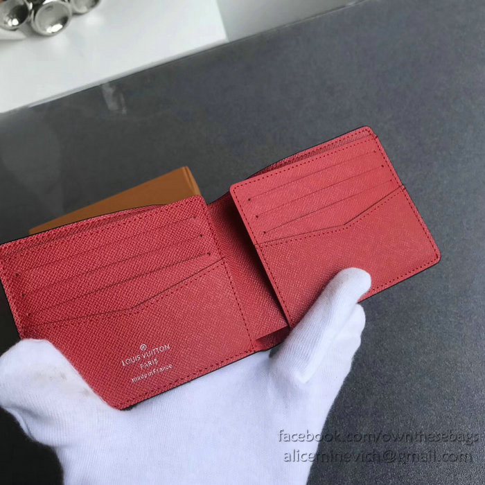 Louis Vuitton Epi Leather Supreme X Multiple Wallet Red M60662