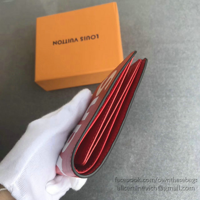 Louis Vuitton Epi Leather Supreme X Multiple Wallet Red M60662