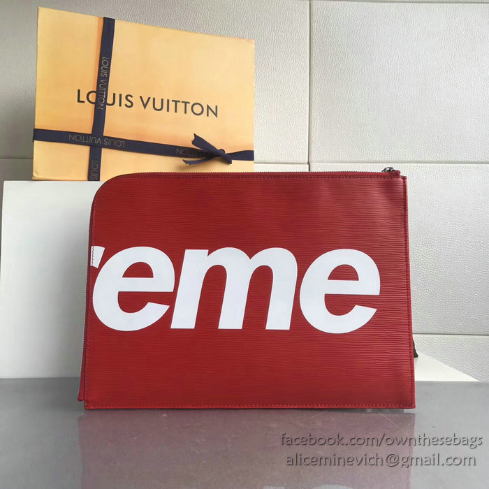 Louis Vuitton Epi Leather Supreme X Pochette Jour GM Red M64574